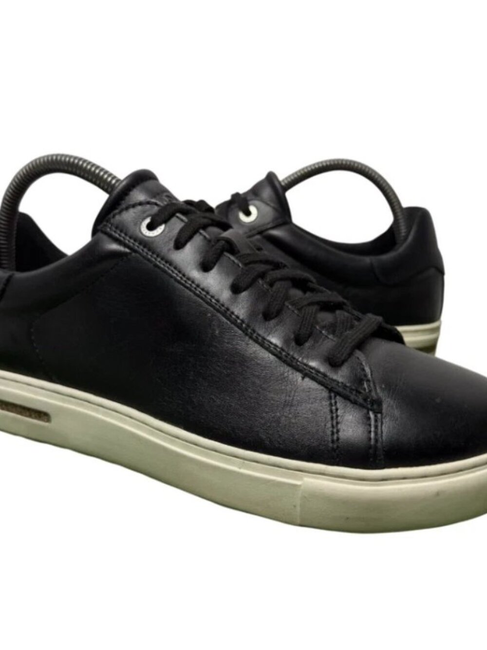 Birkenstock Bend Low Black White Leather Womens Lace Up Sneakers Size 8